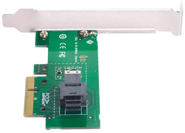 Alt view image 3 of 6 - JAENFONG SFF-8643 to PCI-E 4X Adapter with Bracket for Mainboard U.2 SFF-8639 SSD Expansion