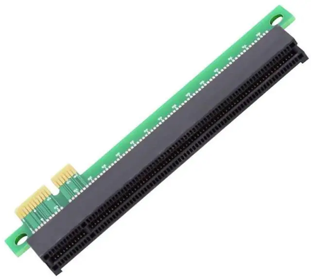 Alt view image 2 of 7 - JAENFONG  PCI-E Express 1x to 16x Male to Female Extender Converter Riser Card Adapter Extension for Graphics Card