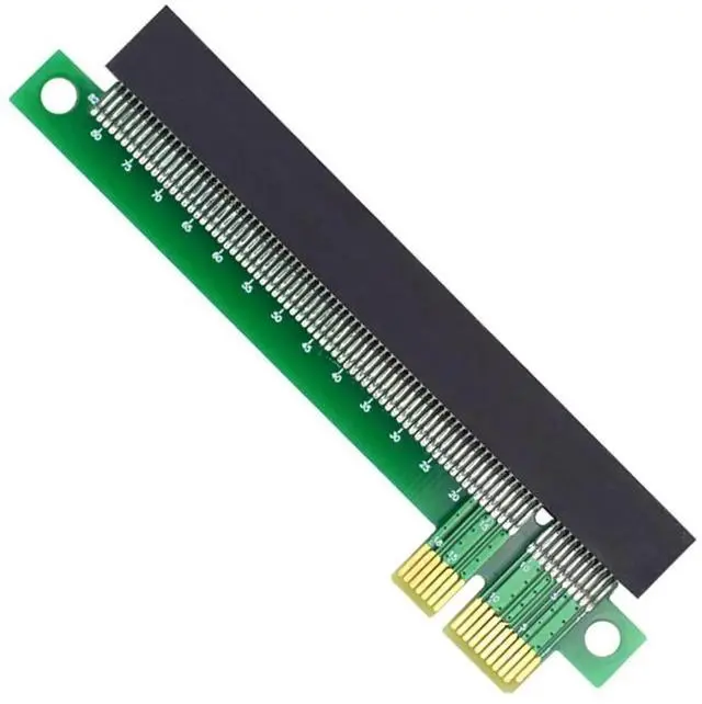 Alt view image 7 of 7 - JAENFONG  PCI-E Express 1x to 16x Male to Female Extender Converter Riser Card Adapter Extension for Graphics Card