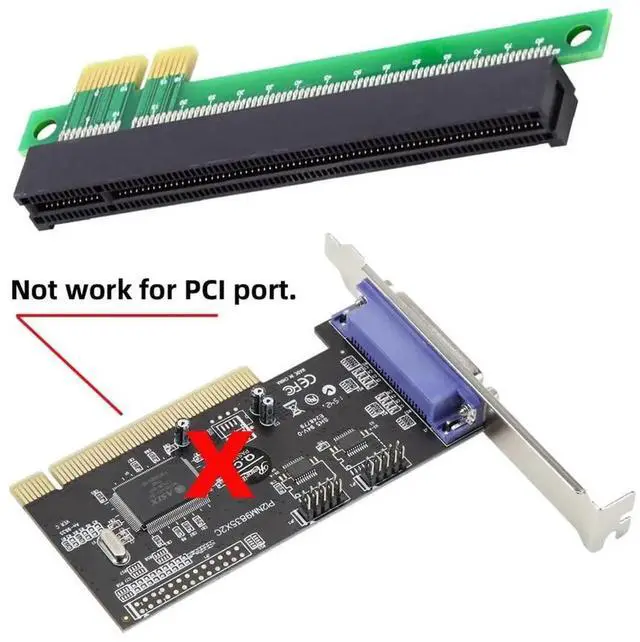 Alt view image 3 of 7 - JAENFONG  PCI-E Express 1x to 16x Male to Female Extender Converter Riser Card Adapter Extension for Graphics Card