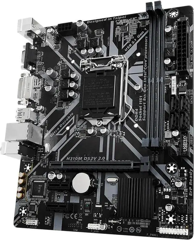 Alt view image 2 of 4 - Motherboard Fit forGigabyte Prime H310M DS2V Motherboard Supports forIntel LGA-1151 DDR4 2666MHz, SATA 6Gbps