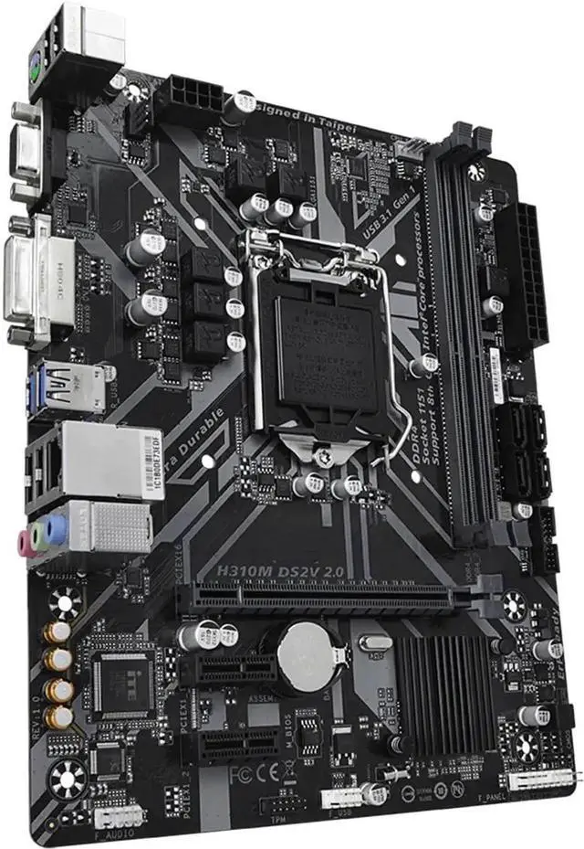 Alt view image 4 of 4 - Motherboard Fit forGigabyte Prime H310M DS2V Motherboard Supports forIntel LGA-1151 DDR4 2666MHz, SATA 6Gbps