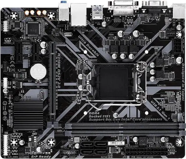 Main image of Motherboard Fit forGigabyte Prime H310M DS2V Motherboard Supports forIntel LGA-1151 DDR4 2666MHz, SATA 6Gbps