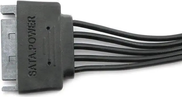 Alt view image 2 of 6 - JAENFONG 15 Pin SATA Power Extension Hard Drive Cable 1 Male to 5 Female Splitter Adapter 24-inch(60CM)