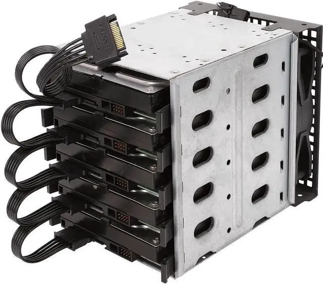 Alt view image 4 of 6 - JAENFONG 15 Pin SATA Power Extension Hard Drive Cable 1 Male to 5 Female Splitter Adapter 24-inch(60CM)