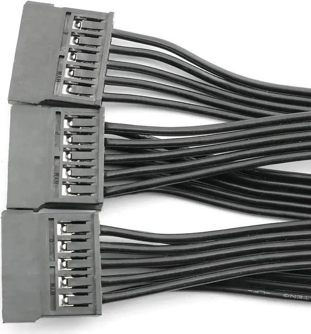 Alt view image 3 of 6 - JAENFONG 15 Pin SATA Power Extension Hard Drive Cable 1 Male to 5 Female Splitter Adapter 24-inch(60CM)