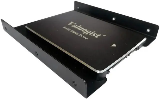 Alt view image 4 of 6 - JAENFONG 2.5" to 3.5" Internal SSD/HDD Mounting Kit, Metal Bracket Adapter with SATA 3.0 Cable