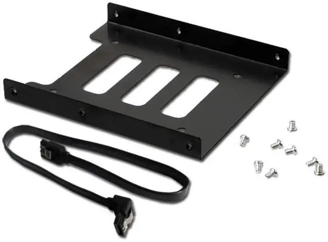 Main image of JAENFONG 2.5" to 3.5" Internal SSD/HDD Mounting Kit, Metal Bracket Adapter with SATA 3.0 Cable