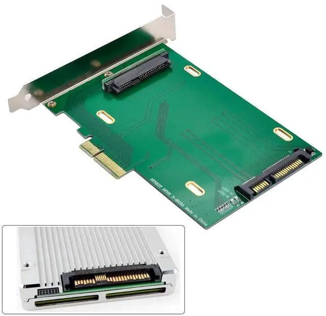 Alt view image 3 of 7 - JAENFONG PCI-E 3.0 x4 Lane to U.2 U2 Kit SFF-8639 Host Adapter for Intel Motherboard & 750 NVMe PCIe SSD
