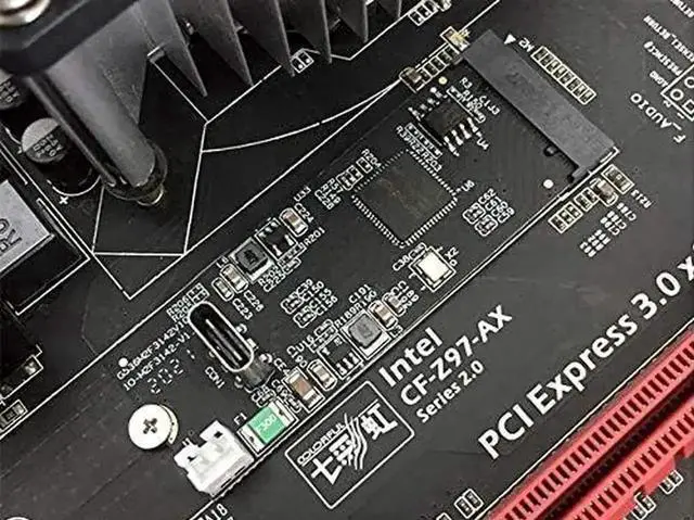 Alt view image 5 of 5 - JAENFONG USB 3.1 Gen 2 10 Gbps 1 Port Type-C M.2 22x60 B+M Key Expansion Card ASMedia ASM3124 SY-ADA20232
