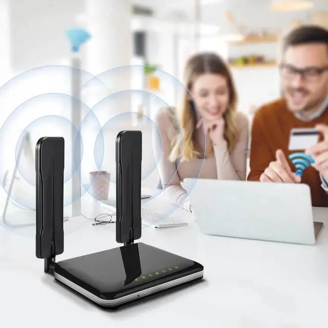 Alt view image 2 of 4 - 2pcs 700-2800Mhz WiFi/GSM/3G/4G LTE Wide Band Omni Directional SMA Male Antenna Wireless Signal Booster Amplifier Modem