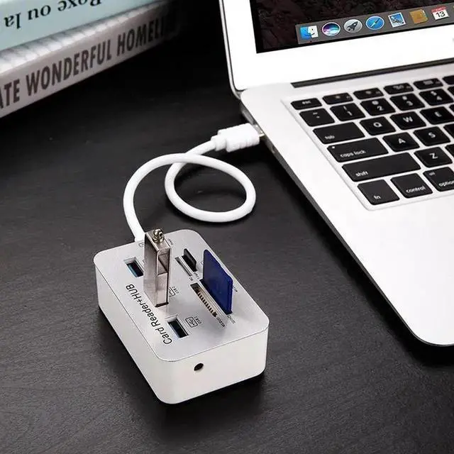 Main image of 2 in 1 USB 3.0 HUB Card Reader Combo Micro SD TF Memory Card Reader USB Disk PC Mouse Adapter Phone Tablet Charging Extend Dock