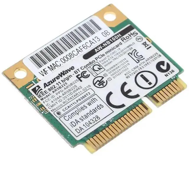 Main image of AW-NB097H AW-NB100H AW-NB126H AR9485 AR3012 AR5B225 300Mbps Half Mini PCI-Express BT4.0 Wlan Wireless Wifi Card Adapter
