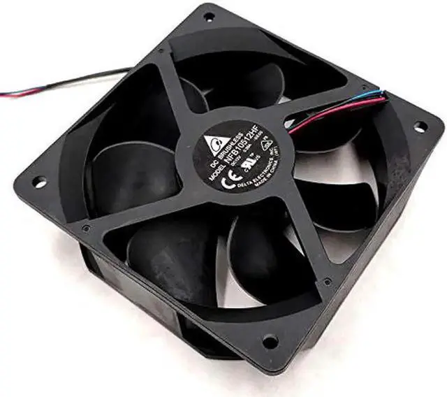 Alt view image 5 of 6 - JAENFONG  NFB10512HF Delta 12V 105mm Fan, 12V 0.39A 10532 3-Wire Projector Cooling Fan