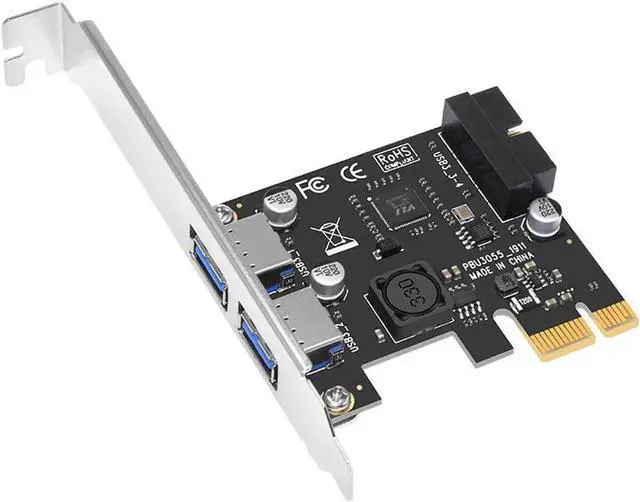 Main image of JAENFONG USB 3.0 PCI Express(PCIe) Expansion Card, PCI-e X1 to 4 Ports USB 3.0(2 USB Type-A+USB Internal 20Pin) Controller Card-Build in Self-Powered Technology-No Need Additional Power Supply