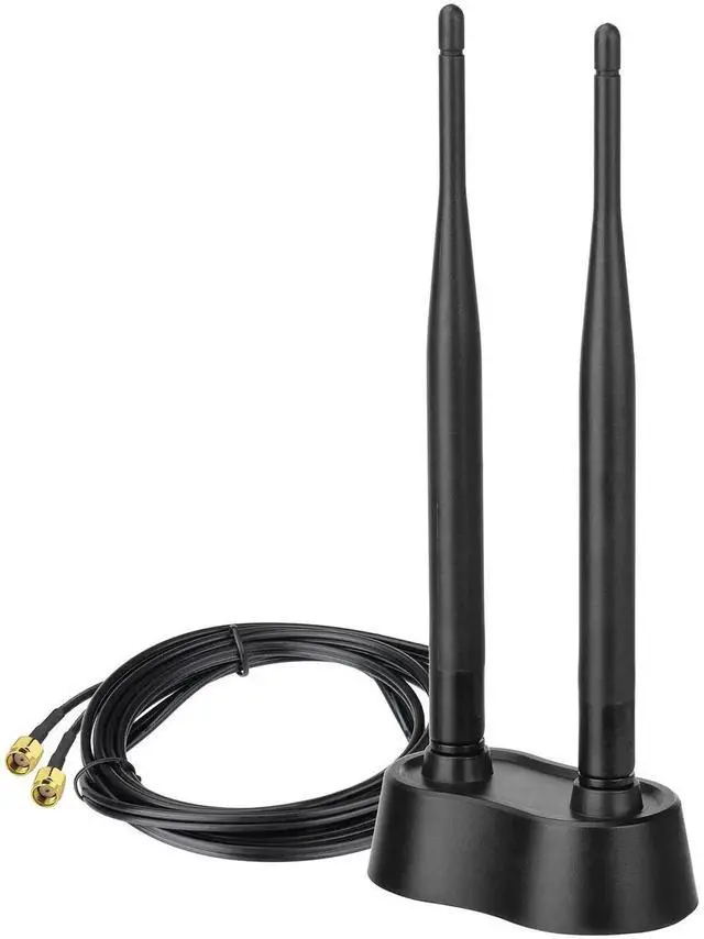 Main image of 6.0dBi Omnidirectional Dual Band WiFi Antenna RP-SMA Male for Wireless Network Router Hotspots, PCI PCIe WiFi Cards