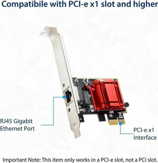 Alt view image 4 of 6 - JAENFONG  Single Port Gigabit Ethernet PCI-e x1 Intel I210 Network Interface Card (SY-PEX24068)