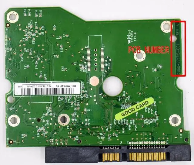Alt view image 2 of 2 - forWestern Digital hard disk circuit board / 2060-771716-001 REV A , 2060-771716-001 REV P1 / 2061-771716-201 , 2061-771716-X01