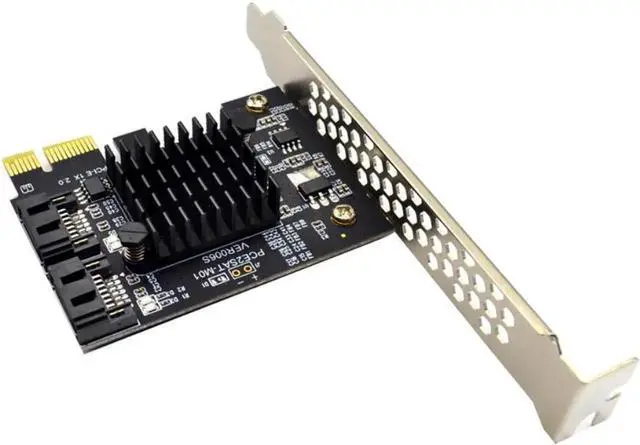Alt view image 2 of 4 - JAENFONG Add On Card Controller SATA 3 PCIE SATA3 PCIE/PCI-E SATA Card/Expansion/Multiplier PCI Express SATA Port Marvell 88SE9125