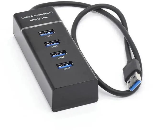 Main image of High-Speed USB 3.0 HUB with LED 4-Port Cable Splitter 5Gbps Data Transmission Extender Phone Charging Dock Multiple Adapter
