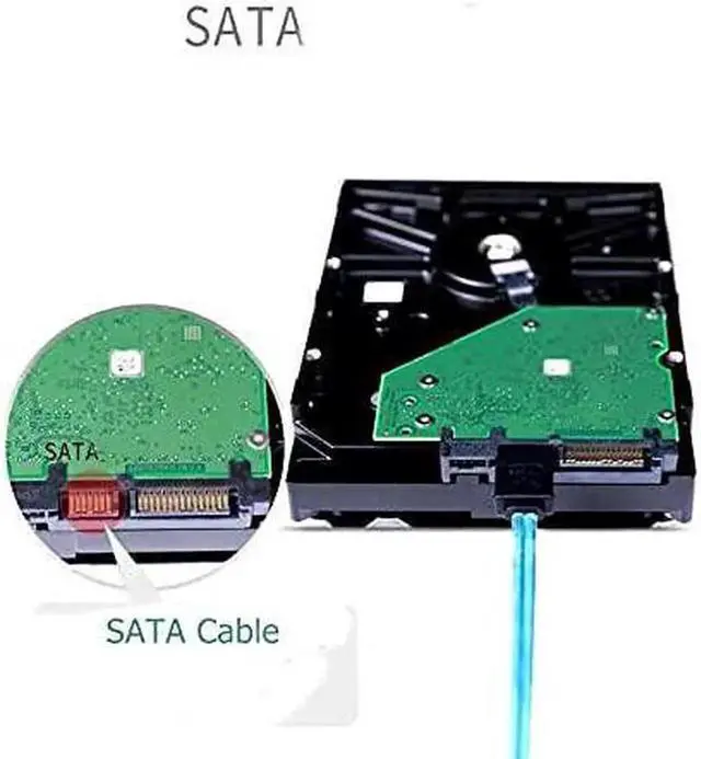 Alt view image 2 of 6 - JAENFONG High Speed 6Gbps 6pcs/Set Sata Cable SAS Cable for Server 0.5m