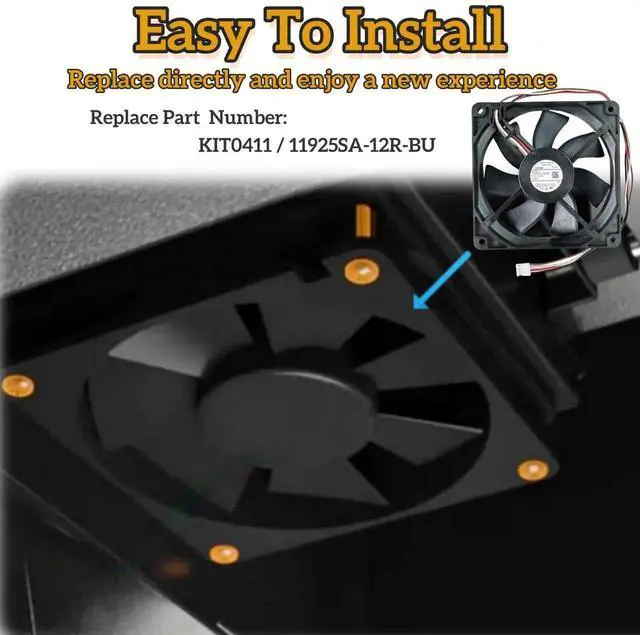 Alt view image 3 of 7 - JAENFONG  11925SA-12R-BU KIT0411 Pellet Grill Induction Fan Motor, 12V DC, 0.86A, 5.51 Inches, Compatible with Traeger D2 Pro 575 780, Ironwood 650 885, Silverton 620 810 Grills, Easy to Install