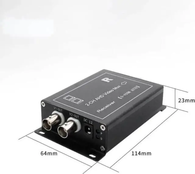 Alt view image 2 of 3 - JAENFONG  Cctv Camera Multiplexer 2 Channel Ahd Coaxial Video Multiplexer With Signal Transmission Distance Ahd Multiplexer