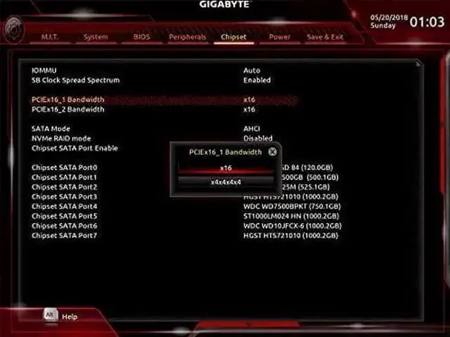 Alt view image 6 of 7 - JAENFONG PCIe 4.0 16x to 4X M.2 NVME SSD Adapter Card PCIe 4.0 GEN4 Full Speed Bifurcation Four-Bay Board Expansion Card 1 to 4 M.2 NVMe SSD Adapter Support 2242 2260 2280 22110 (No Heatsink)
