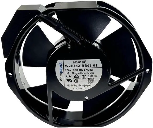 Alt view image 5 of 7 - JAENFONG  for ebm-papst W2E142-BB01-01 7056ES Cooling Fan,230V 50/60Hz 27/28W 172×150×38mm Metal high Temperature Resistant Fan,172cm Axial Flow Cooling Fan