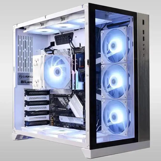 Alt view image 4 of 7 - JAENFONG ID-COOLING SE-224-XTS White CPU Cooler For Desktop 4 Heatpipes CPU Air Cooler White LED Light 120mm PWM Fan CPU Fan for Intel LGA1700/115X/1200; AMD AM4/AM5
