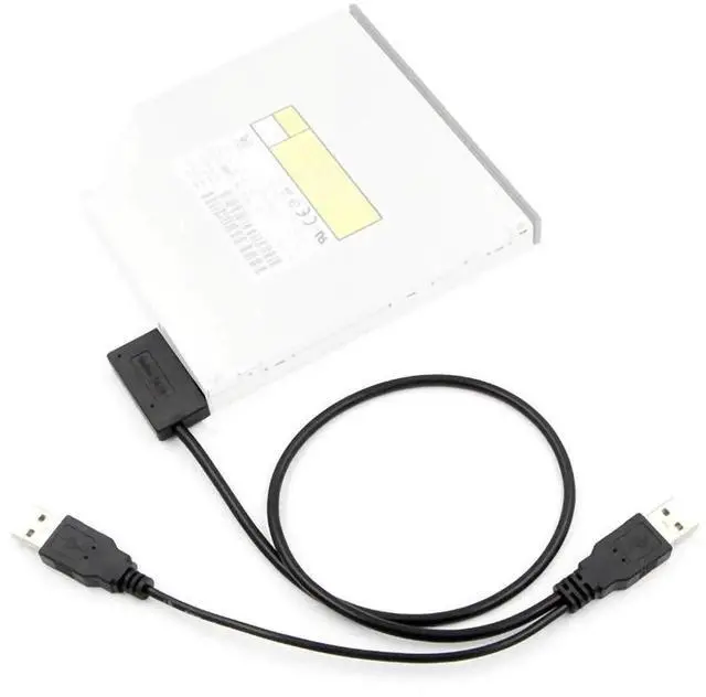 Alt view image 4 of 5 - JAENFONG USB 2.0 to 7 + 6P 13Pin Slimline Slim SATA Power Supply External Cable for Notebook Laptop CD-ROM DVD-ROM ODD HDD Caddy Converter