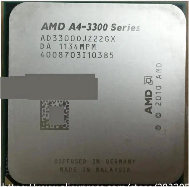Main image of CPU A A4 3300 2.5GHz 1MB 65W CPU Processor FM1 Scrattered Pieces A4-3300 APU Welcome to Order