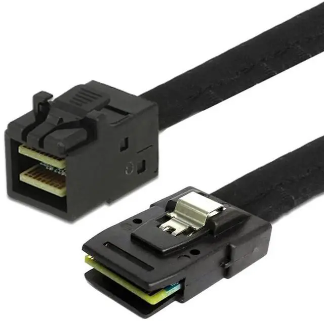 Alt view image 4 of 7 - JAENFONG Internal Mini SAS SFF-8087 to Mini SAS High Density HD SFF-8643 Data Server Hard Disk raid Cable 50cm