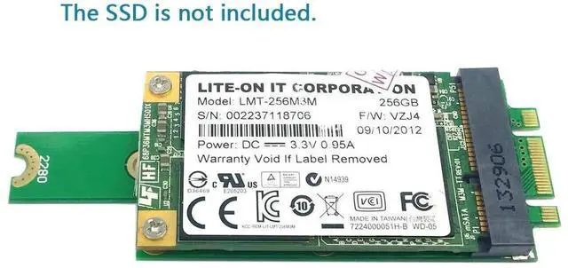 Alt view image 5 of 7 - CY Mini PCIe mSATA SSD to M.2 NGFF PCI-E Hard Disk PCBA Converter Adapter