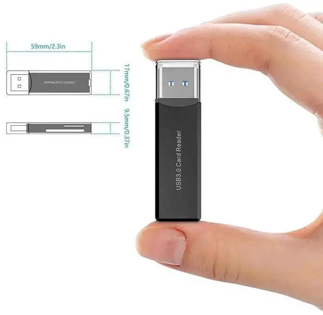 Alt view image 6 of 6 - USB3.0 Card Reader Micro SD HC XC TF MIMC RSMMC Memory Card Writer View Adapter Dongle for Computer Laptop Memory Extender