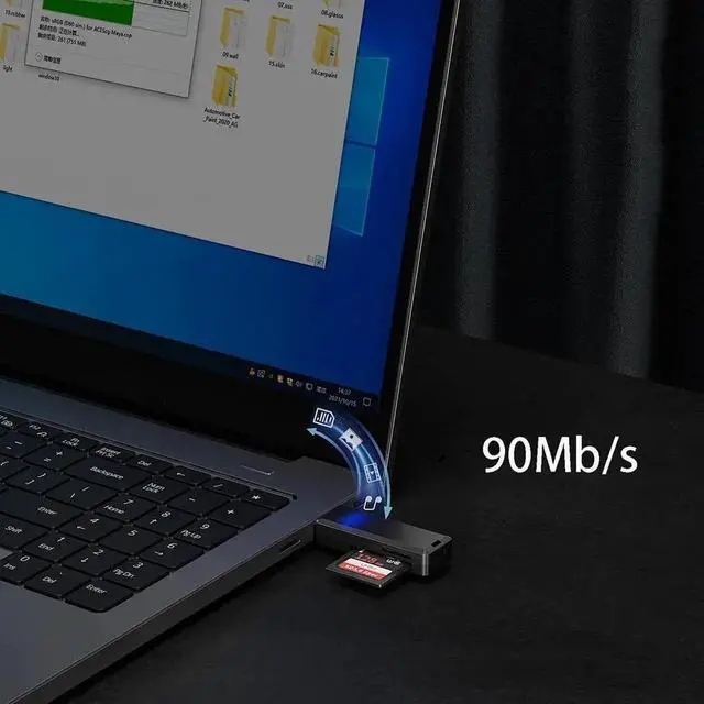 Alt view image 4 of 6 - USB3.0 Card Reader Micro SD HC XC TF MIMC RSMMC Memory Card Writer View Adapter Dongle for Computer Laptop Memory Extender