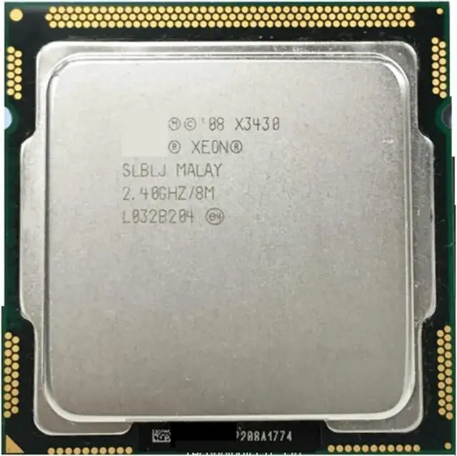 Main image of CPU forXeon CPU X3430 CPU 2.4GHz/ LGA 1156 /8MB L3 Cache/quad-CORE/95W Processor Scrattered Piece Processing Unit