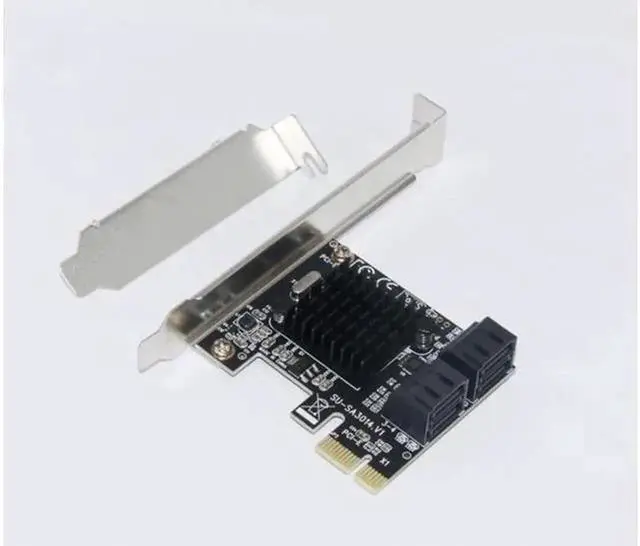 Alt view image 7 of 7 - JAENFONG PCIE to SATA Card PCI-E Adapter PCI Express to SATA3.0 Marvell 88SE9215 Expansion Card 4Port SATA III 6G for SSD HDD IPFS Mining