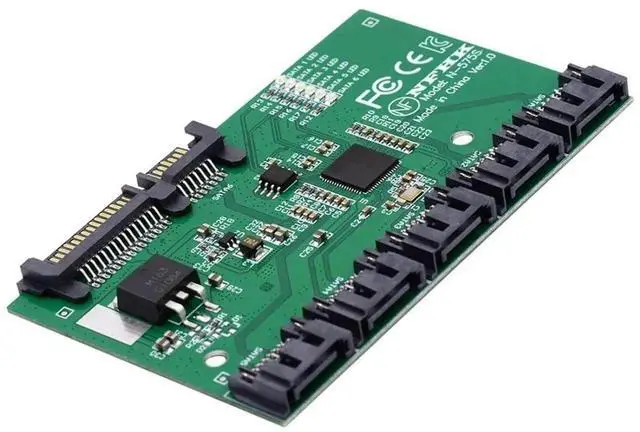 Main image of JAENFONG SATA 3.0 Splitter - 1 to 5 Ports Adapter, HUB Converter, PM Multiplier, Port Selector JMB575