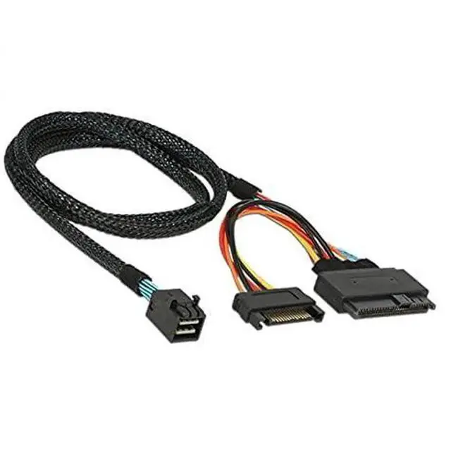 Alt view image 4 of 7 - JAENFONG  U.2 U2 SFF-8639 NVME PCIe SSD Cable for Mainboard Intel SSD 750 p3600 p3700 M.2 SFF-8643 Mini SAS HD 50cm