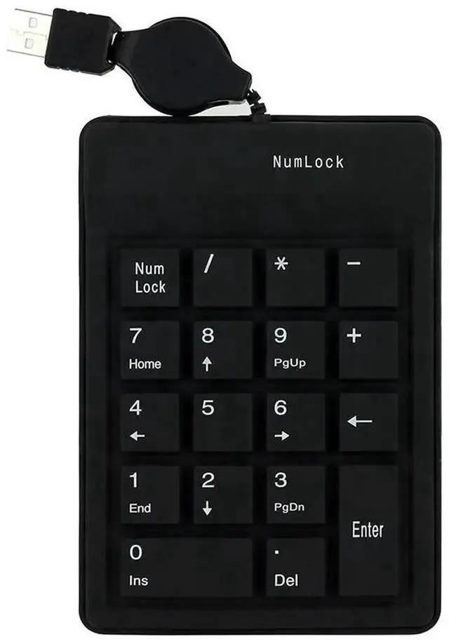Main image of Mini USB Numerical Keypad Keyboard Slim 18 Keys Silicone Soft Air Touch Digital Wired USB Port for PC Computer Accessories