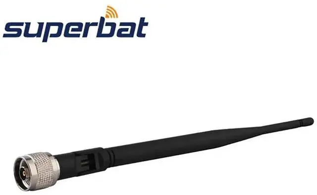 Alt view image 2 of 3 - 5dbi 2.4GHz Omni Booster WIFI Antenna RP-N Male for D-LinkR LinksysR WET11 Wireless Router WLAN PCI Card Rubber Aerial