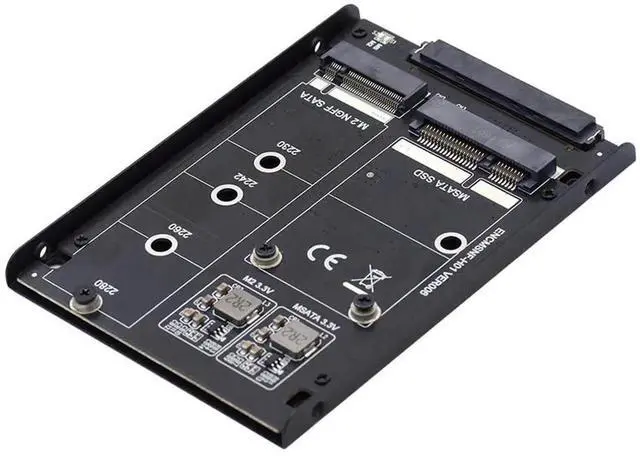 Main image of JAENFONG Dual MSATA NGFF B+M SSD Card JBOD Raid0 Span Bridge to 2.5inch SATA Combo HDD Disk Drive Enclosure