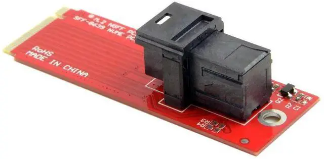 Alt view image 4 of 7 - JAENFONG SFF-8643 to U.2 SFF-8639 Cable with SFF-8643 to NGFF Adapter for Mainboard U.2 SSD 750 P3600 P3700