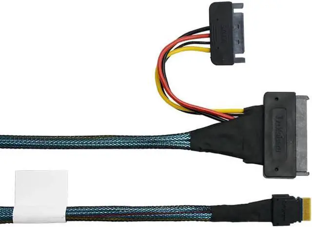 Alt view image 2 of 5 - JAENFONG SFF-8654 4i to SFF-8639 U.2 Cable-50cm
