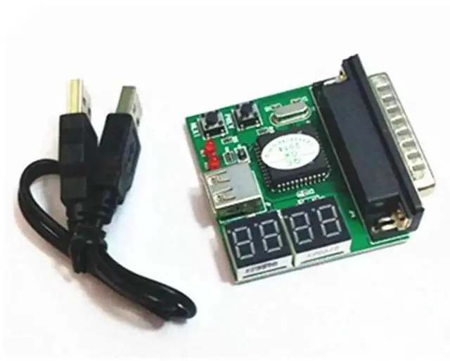 Main image of Laptop Computer 25Pin Diagnostic Card with USB Parallel Port PC Motherboard Analyzer 4-Digit Analysis Post Tester
