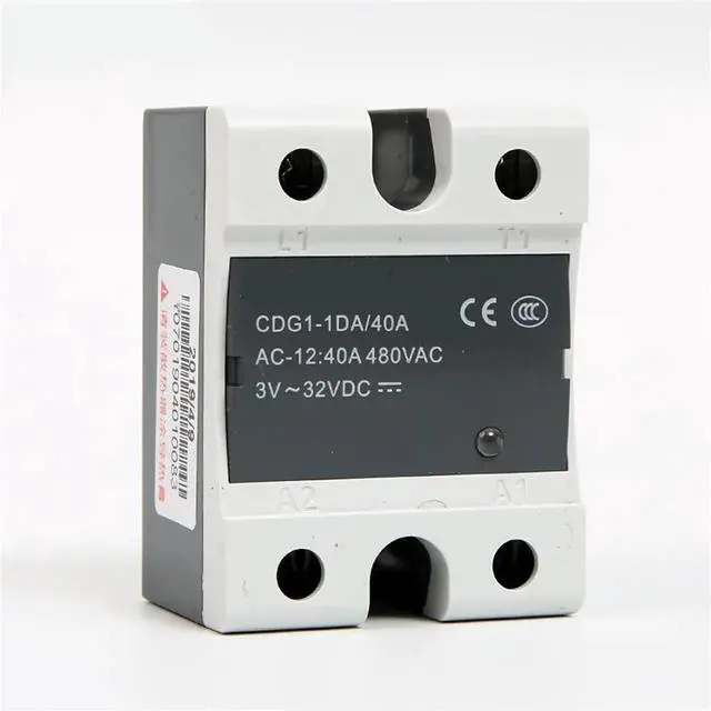 Alt view image 6 of 6 - CDG1-1DA Solid State Relay 10A 15A 20A 25A 30A 40A 60A 75A 80A Single Phase DC Control AC No Contact(CDG1-1DA 15A)