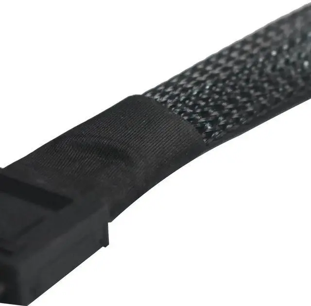 Alt view image 4 of 5 - JAENFONG PCIe 4.0 Oculink SFF-8611 8X to 2 SFF-8639 U.2 NVMe SSD Cable with 15 Pin SATA Power, 1.6ft (50cm)