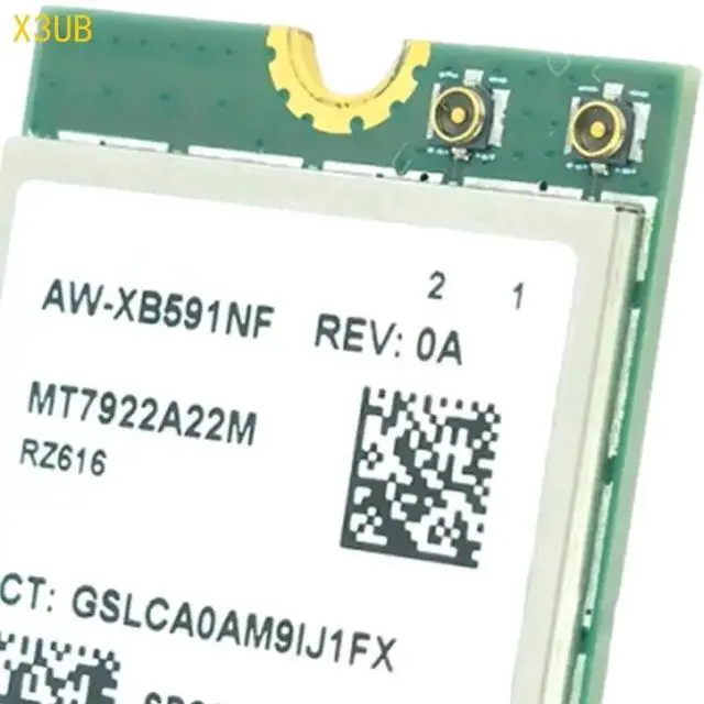 Alt view image 6 of 6 - X3UB AW XB591NF MT7922 M.2 WiFi 6E Wireless Networking Card Triple Band 2400Mbps Fast Speed for Laptops and Desktops