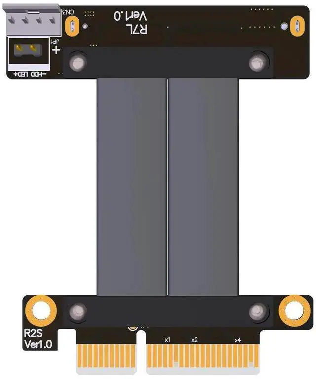 Alt view image 4 of 7 - JAENFONG Riser U.2 Interface U2 to PCI-E 3.0 x4 SFF-8639 NVMe Solid State Transfer Extension Data Gen3.0 Cable 4 PCIe 4X for U.2 NVME SSD